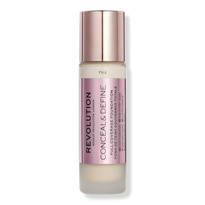 Тональный крем Conceal & Define с полным покрытием Revolution Beauty, F0.2 (for fairest skin tones w/ a light yellow undertone)