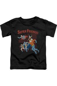 Футболка с коротким рукавом для малышей DC Comics Super Running Gildan, черный