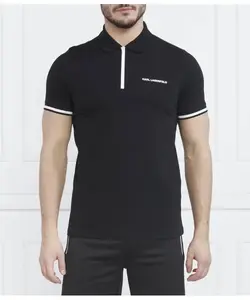 Футболка поло Regular fit Karl Lagerfeld, черный