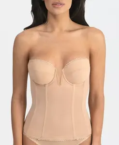 Вивьен V Wire Длинный Бесшовный Свадебный Бюстгальтер, 8990 Dominique, коричневый