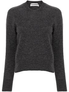 Jil Sander шерстяной меланжевый джемпер, серый