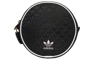 Переработанный полиэстер Спортивная сумка на одно плечо Маленькая круглая Унисекс Чёрно-белый Adidas