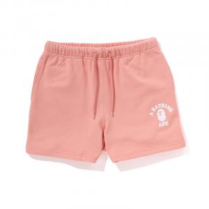 A BATHING APE Bape женские спортивные шорты College Yellow