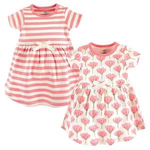 Платье Baby and toddler girl organic cotton с коротким рукавом, 2 шт, tulip Touched By Nature