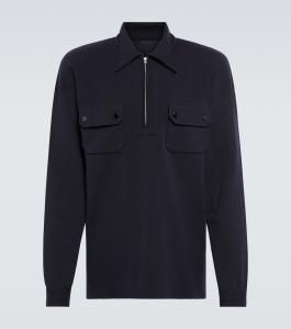 Толстовка из хлопка и шерсти Maison Margiela, Dark Blue