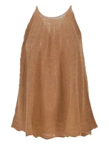 Вязаный топ Hemisphere, коричневый