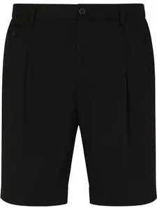 Шорты-бермуды прямого кроя Dolce & Gabbana, черный