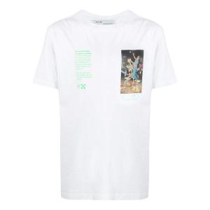 Футболка Men's OFF-WHITE FW22 Alphabet Character Printing Round Neck Short Sleeve White T-Shirt, белый