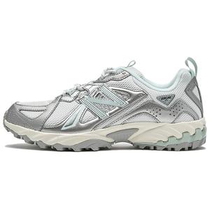 New Balance 610v1 износостойкие низкие повседневные кроссовки для бега унисекс серебристо-зеленого цвета