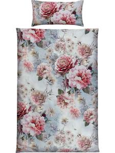 Постельное белье из сатина Мако розового цвета Erwin Müller, 135x200 см + 40x80 см