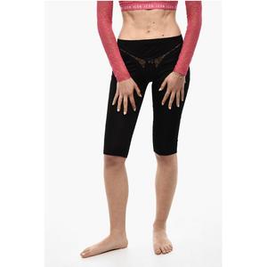 Атласные шорты с деталями нижнего белья Dsquared2, Black