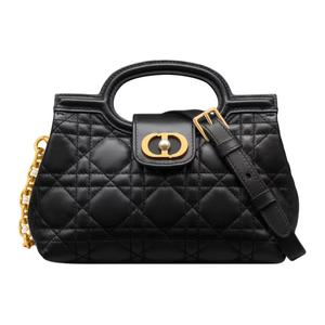 DIOR Женская миниатюрная черная сумка через плечо из овчины с плетеным узором