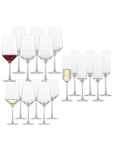 Набор из 18 бокалов для вина и шампанского, дизайн Pure, прозрачный Zwiesel Glas