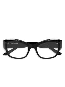 Очки с оптической линзой «кошачий глаз» Balenciaga Eyewear, черный