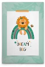 Картина на холсте A.S. Création Dream Big 2 цвет grünweissorangeschwarzbraun