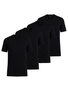 OLYMP Набор из 4 футболок черного цвета