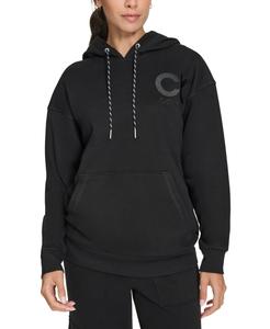 Женская толстовка Calvin Klein Eco Hoodie, черная флисовая подкладка, карманы с логотипом, FTS431 Calvin Klein, черный