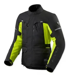 Куртка Outback 5 H2O REV'IT!, черный/неоново-желтый