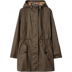 Парка из габардина Burberry, коричневый