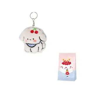 Ключница в виде плюшевого щенка милая кукла плюшевый кулон высота 7см Dolls and bears dance