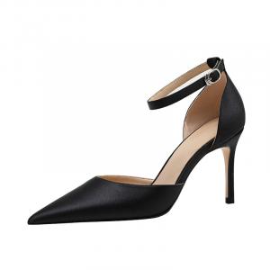 BIGTREE Тонкие каблуки на шпильке для женщин черные, цвет Black