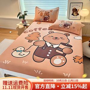 Boyang Простыня на резинке 135х190 см, 100% хлопок, цвет La Xiaoya, крупный цветочный принт