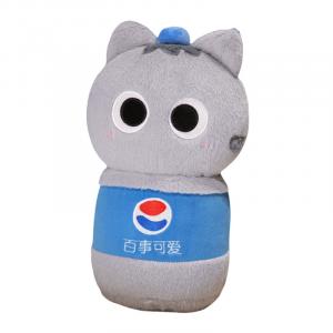 Плюшевая кукла Cartoon Kitten Transforms Into Summer Beverage Cat Dolls высотой 40 см MLING