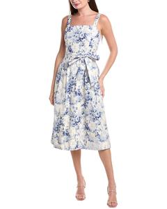 Плиссированное миди-платье Julia Jordan, белый