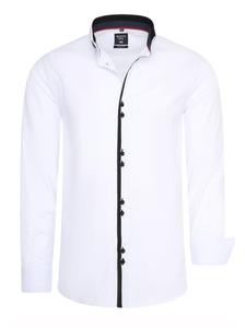 Повседневная рубашка с застежкой на две пуговицы белого цвета Rusty Neal