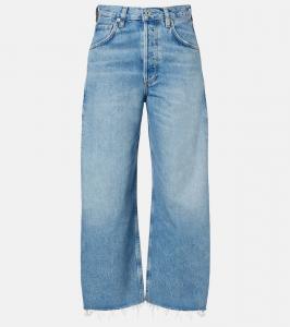 Укороченные джинсы с широкими штанинами Ayla Citizens of Humanity, Corrin (Md/Lt Indigo)