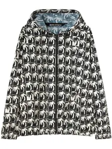 Куртка Dripping Palm с капюшоном PALM ANGELS, черный