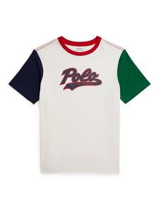 Детская хлопковая вязаная поло с логотипом Ralph Lauren, Nevis