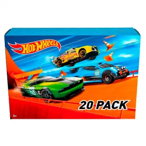 Набор Hot Wheels из 20 машинок разных моделей, красный