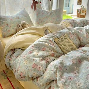 AVIVI Комплект постельного белья 1,5-спальный, 4 предмета, простыня, пододеяльник 150x200 см