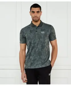 Футболка поло Slim fit Ea7, зеленый