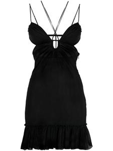 Nensi Dojaka платье мини с вырезами, черный