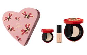Christian Louboutin CL Diamond Shiny Pink Cushion Red Case Box набор для макияжа, долговечный, легко растушевывается, 15г+5г+5мл