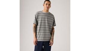 Винтажная футболка Red Tab Levi's, Mammoth Stripe Midtone Heather Grey - Grey