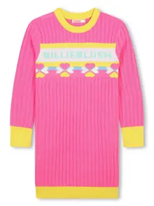 Платье вязки интарсия Billieblush, розовый