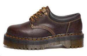 Dr.Martens Туфли Dr. Martens 8053 Arc Crazy Horse из кожи на платформе, темно-коричневые