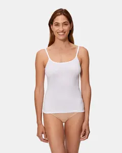 Женская майка на тонких бретелях без боковых швов Playtex, белый