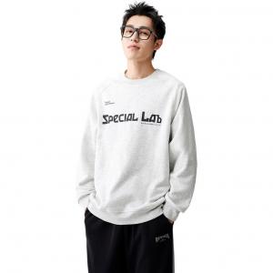 361° Свитшот мужской Original Heather Gray с круглым вырезом, умеренно свободный