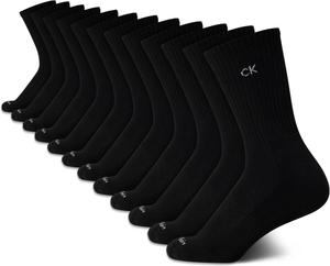 Женские носки Calvin Klein - спортивные носки с мягкой подошвой (12 шт.), Black