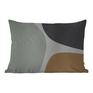 Подушка для улицы MuchoWow - пастель - минимализм - дизайн - 50x30 см - защита от атмосферных воздействий - подушка для отдыха - чехол на подушку - хлопчатобумажная ткань - декоративные чехлы на подушки, мультиколор