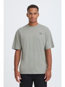 BLEND Футболка с круглым вырезом BHM Floa серого цвета