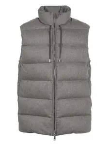 Стёганая куртка на молнии Slowear, серый