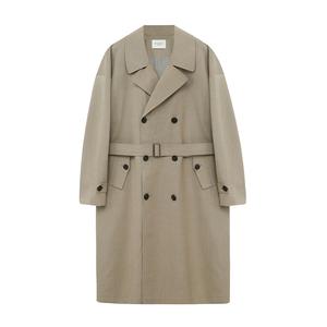 NANS STUDIO Мужской плащ, ЧЕРНЫЙ/ЧЕРНЫЙ