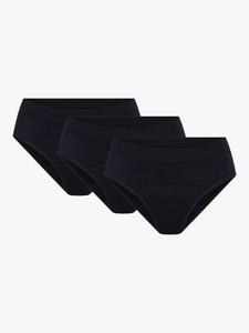 Беспрошивные бикини-хипстеры Modibodi, Moderate Absorbency, Pack of 3, Black