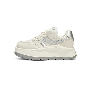 Женские противоскользящие износостойкие повседневные низкие кроссовки DUSTO, бежево-черные