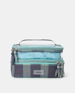 Косметичка с принтом Jo & Mr. Joe, синий